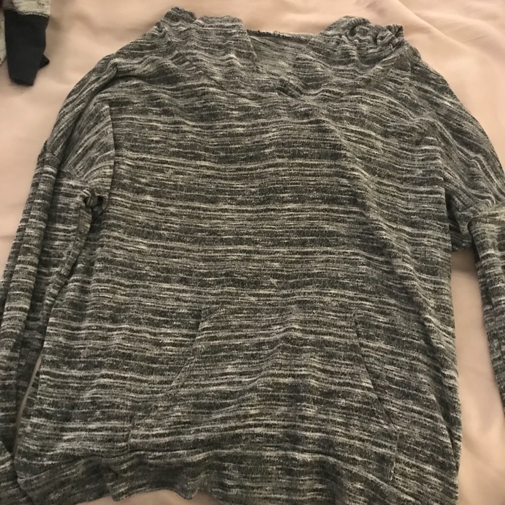 Marbled grey light sweatshirt/pullover